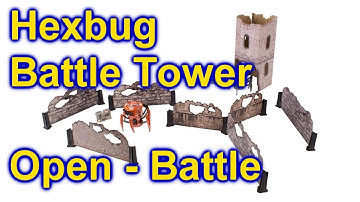 HEXBUG Battle Ground Tower 2 Spiders In Combat Unbox