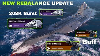 New Rebalance🔥USS New Hampshire With LARS-2 After Buff Review 🔥 - Modern Warships 