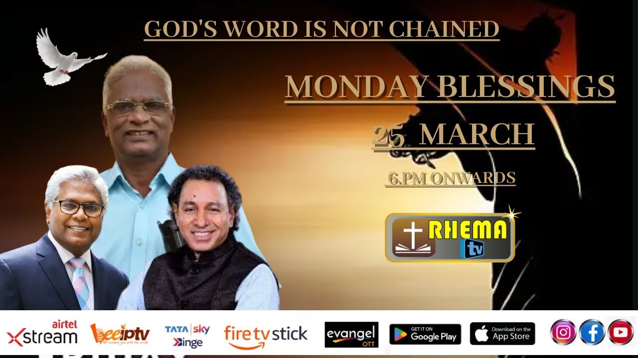 MONDAY BLESSINGS Pr.JACOB KOSHY Pr.JOSEPH SELVARAJ Rev.SAM.P