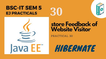 Enterprise Java Tutorial: Hibernate application to store Feedback of Website Visitor