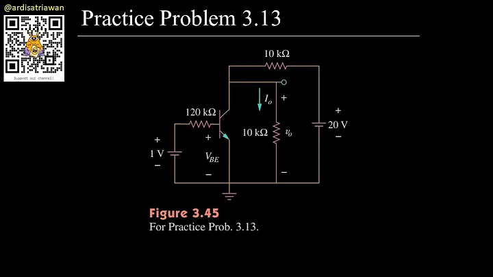 Practice Problem 3.13 - Fundamental of Electric Circuits (Sadiku) 5th Ed [English - Dark Mode]