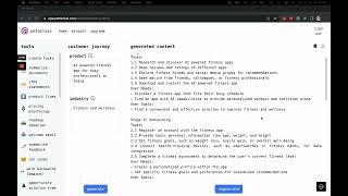 Pmtoolsai.com Tool Demo - Customer Journey