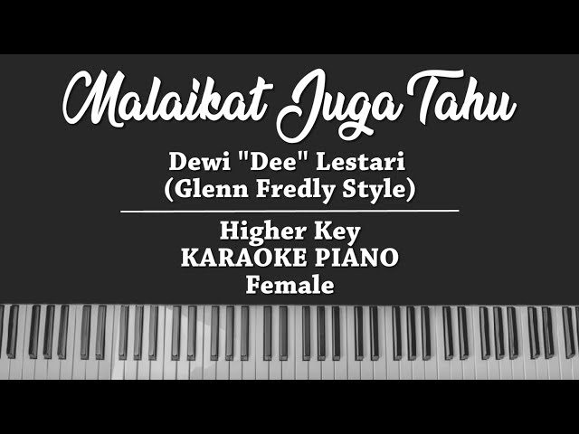 Malaikat Juga Tahu (FEMALE KARAOKE PIANO COVER) Dewi Dee Lestari (Glenn Fredly Style) class=