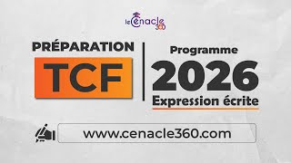 TCF Canada - TCF Québec - TCF TP | Expression écrite | Examen réel n°1 - 2026