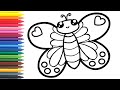 How to draw a butterfly for children/Как нарисовать бабочку детей