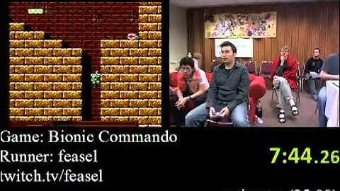 Bionic Commando Speed Run (19:00), Part 1 (AGDQ 2012)