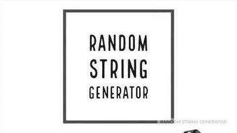 What is the Random String Generator?