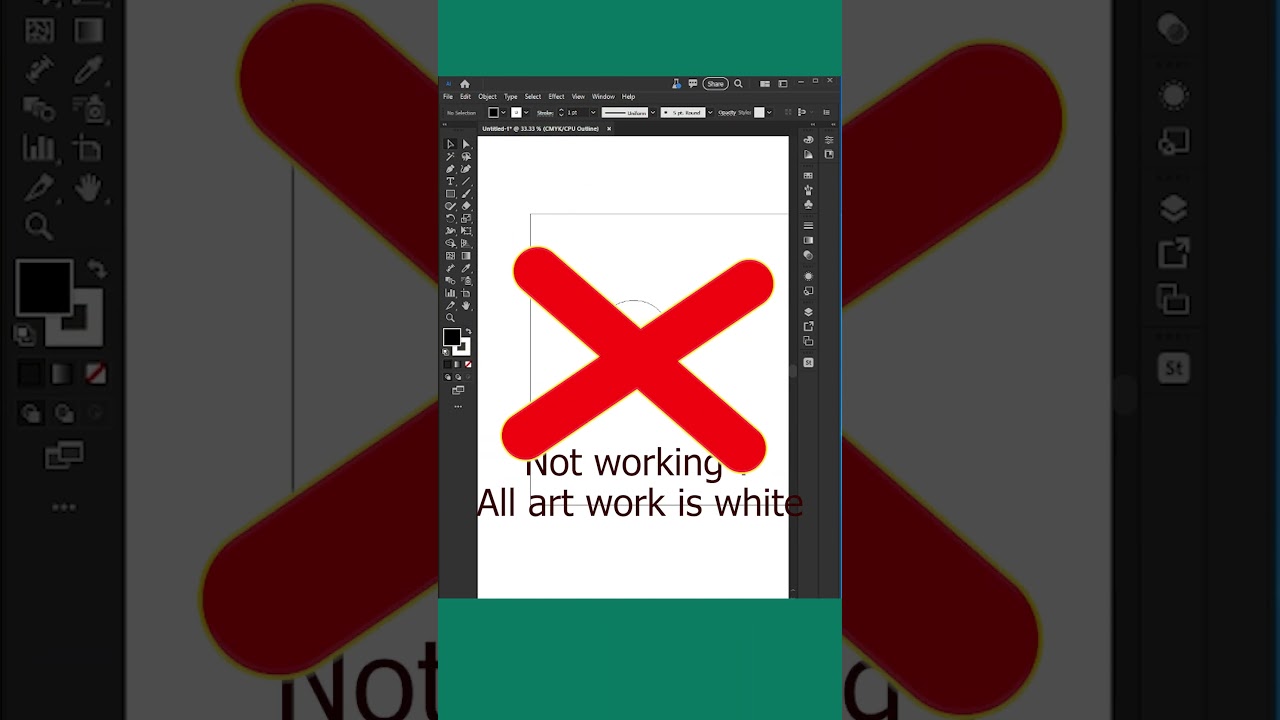 Fix Adobe Illustrator artwork white overprint problems । #Illustrator #workspace #white #artwork