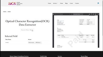 Optical Character Recognition(OCR) Data Extractor || Robotic Process Automation #adagenconsultancy