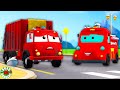 Frank in style animated car cartoon for children by road rangers
