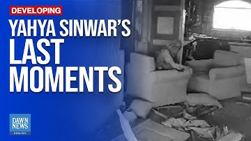 IDF Video Appears To Show Final Moments Of Hamas Leader Yahya Sinwar | Dawn News English