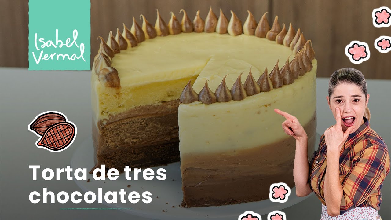 Torta de tres chocolates