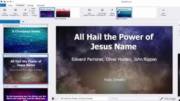 Template Settings in MediaShout 6