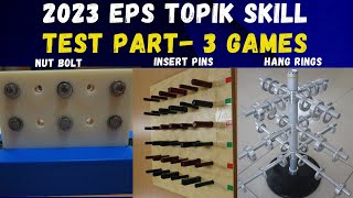 2023 Eps Topik Skill Test Part-3 Games || insert pins Hang items || Nut Bolt Washer || screenshot 5