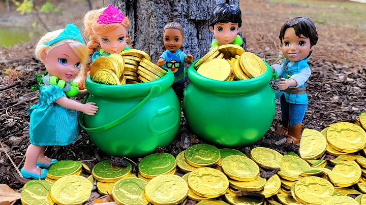 Saint Patrick's Day ! Elsa & Anna toddlers - gold ...
