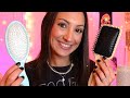 ASMR Dreamy Nighttime Hair Brushing Clipping Face Touching