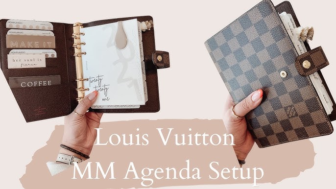 Louis Vuitton Agendas, Medium v. Large Comparison, Planner Setup + Flip  Through
