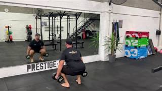 Dumbbell Squat demonstration