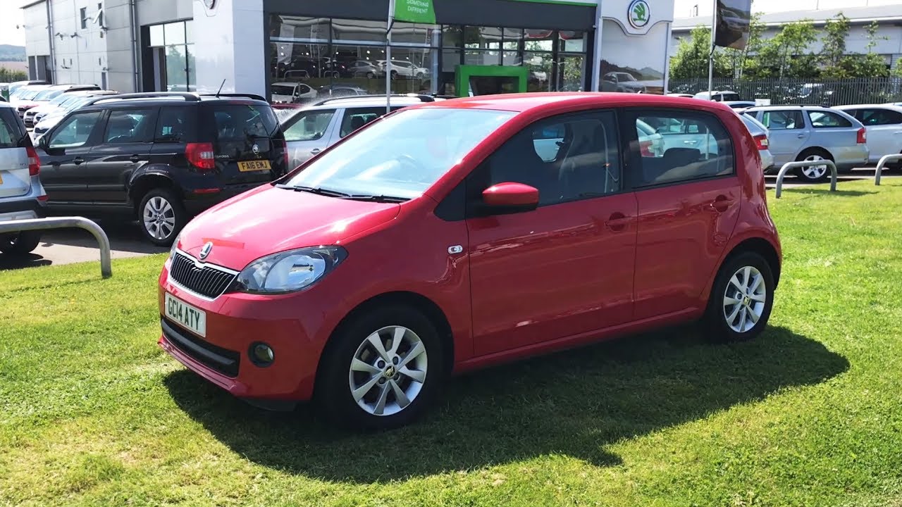 Skoda Citigo 5 Dr Elegance Green Tech In Tornado Red 2014 14 Reg