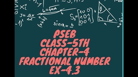 CLASS 5th || PSEB || CH-4 ||   EX-4.3