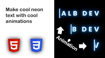 Make cool neon text animation with HTML and CSS