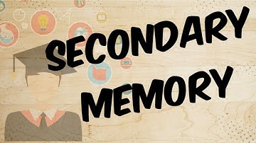 Secondary memory and its types( class4 part2)