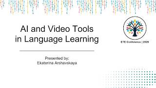 ETE Conf 2026 | AI and Video Tools in Language Learning