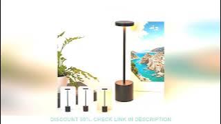 LED Rechargeable Touch Lamp 3-color Dimming for Rooms Offices Hotels Bars Outdoor Decor Practical St