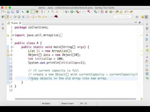 ArrayList Internal data structure java home technologies - YouTube