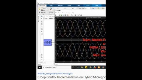 Droop Control Implementation on Hybrid Microgrid -MATLAB ASSIGNMENTS PROJECTS