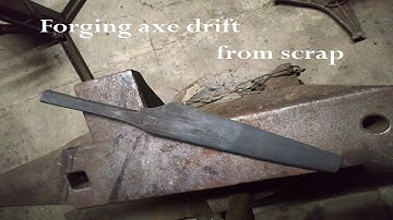 Blacksmithing: Forging an axe drift
