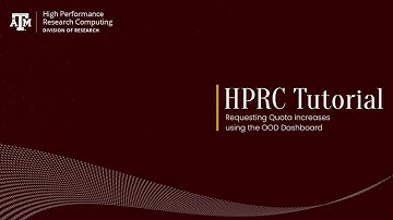 Requesting Quota increases using the OOD Dashboard