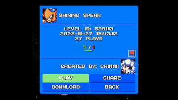 Mega Man Maker v1.8.0: SHINING SPEAR (ID: 539113)