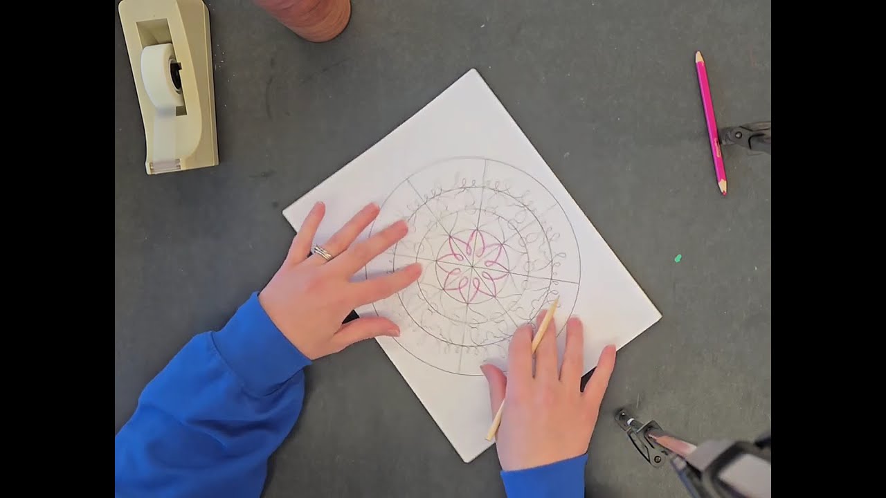 5/6 - Mandala Print Transfer