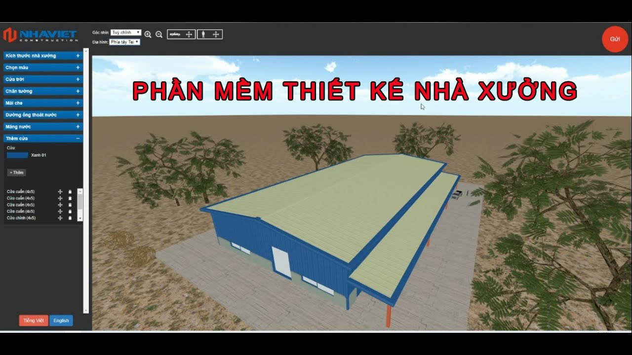 phần mềm thiết kế nhà xưởng