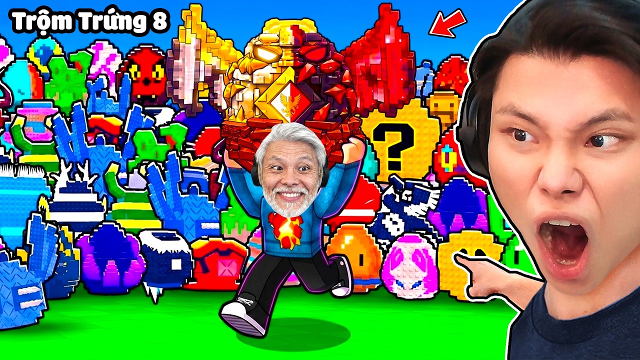 [ROBLOX] JayGray Trộm Trứng Steal An Egg 8🐣☠️Cướp 0,12367% Trứng VIP Khổng Lồ Hiếm Nhất Game