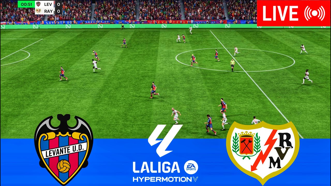 🔴LIVE | Levante vs Rayo Vallecano - La Liga 25/26 Full Match FC 25 ...