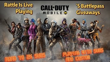 COD MOBILE GAMEPLAY LIVE INDIA // CALL OF DUTY MOBILE LIVE STREAM // CODM BATTLE ROYALE CUSTOM ROOMS