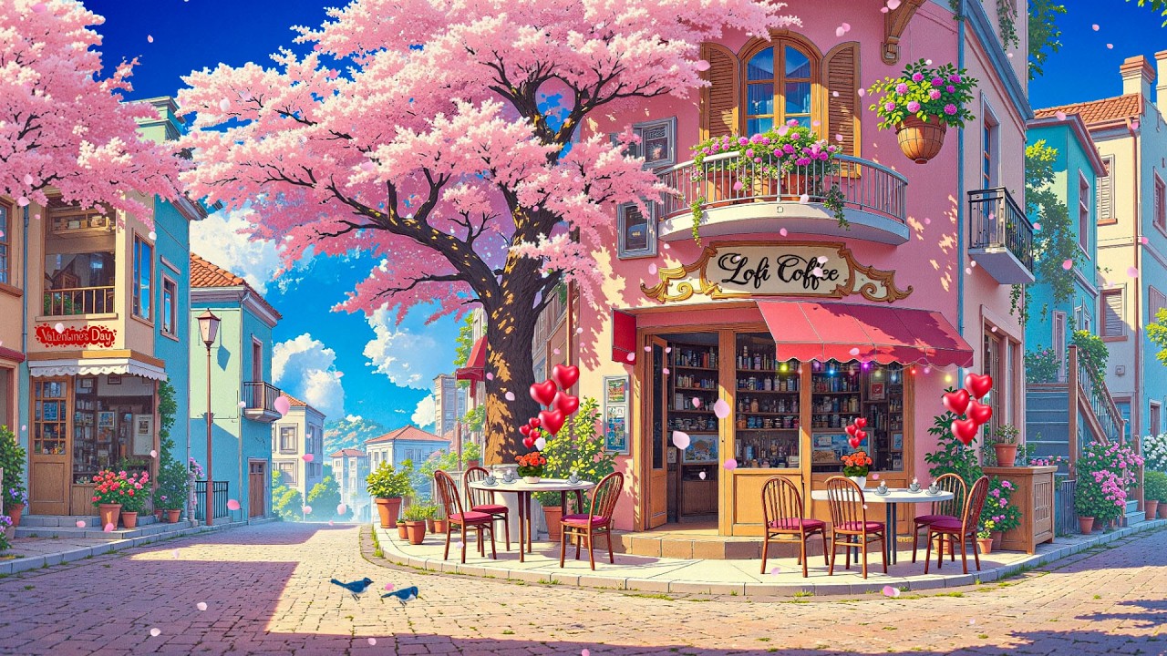 ⁣Love, Slowly 💗 Valentine Lo-fi Mix ~ Lofi Coffee ☕ to Relax, Feel Warm & Be Loved 🌿 Lofi Music 🎧