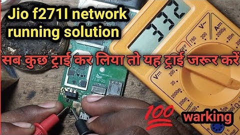 jio f271i network ranning jumper||lyf jio phone network solution