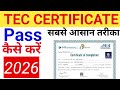TEC Exam Preparation Guidance 2026 | Syllabus &amp; Certificate Process Explained