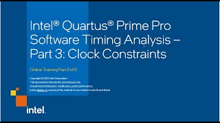 Intel® Quartus® Prime Pro Software Timing Analysis – Part 3: Clock Constraints screenshot 5