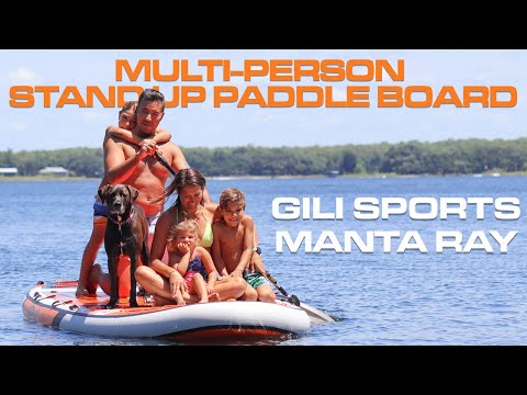 GILI SPORTS Manta Ray Inflatable SUP | Multi-Person Stand Up Paddle Board