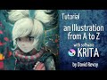 Tutorial an illustration from a to z with krita