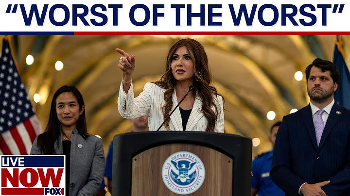 Kristi Noem exposes 'worst of the worst' in Florida