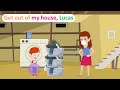 Lucas cant change his clothes  comedy animation english story  lucas english