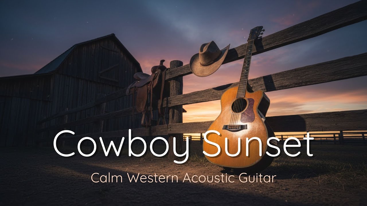 Cowboy Sunset Relaxation – Warm Acoustic Guitar for Calm Moments