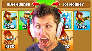 1v1 but we ONLY use our LOWEST XP TOWERS (BTD 6)