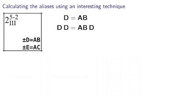 Experiments 4F - Fractional factorials: introducing aliasing notation
