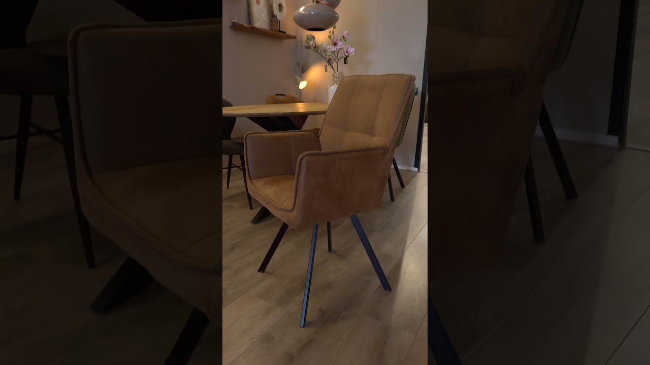 Comfortabel en industrieel dat is eetkamerstoel Seven 🧡